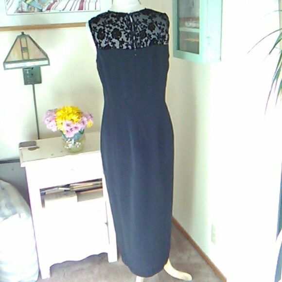 Pat Argenti Evening Wear Vintage Black Dress - Picture 5 of 9